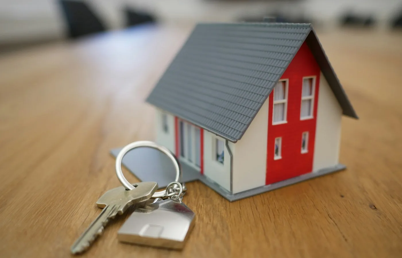 House model with keys representing property management